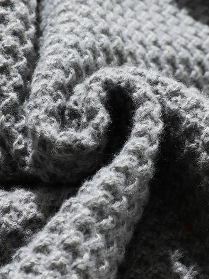 Leisure Half Zipper Pineapple Pattern Hooded Stereo Thickening Sweater