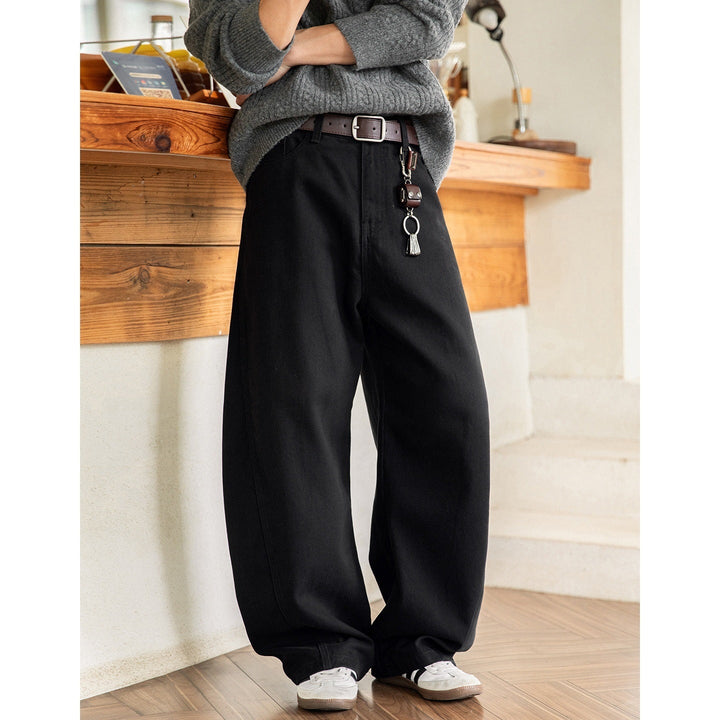 Liber Autumn Men's None Solid Color Pants