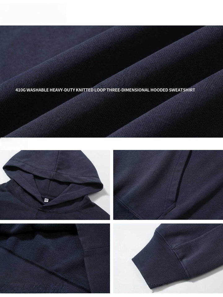 Washing Retro Angel Print 410G Loose Versatile Sweatshirt