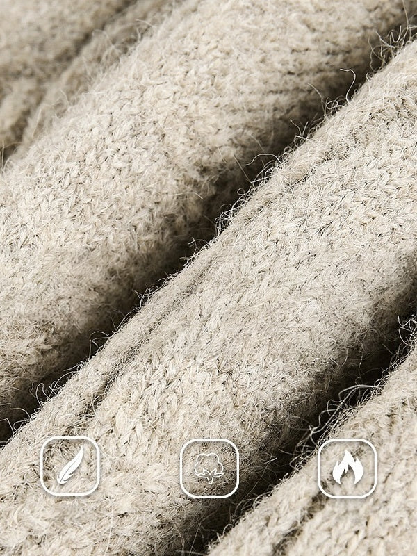 Liber Autumn Neutral wear Ribbed hem Sweaters