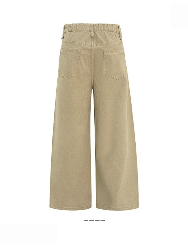 Deconstruction Design Straight With Ornament Pants