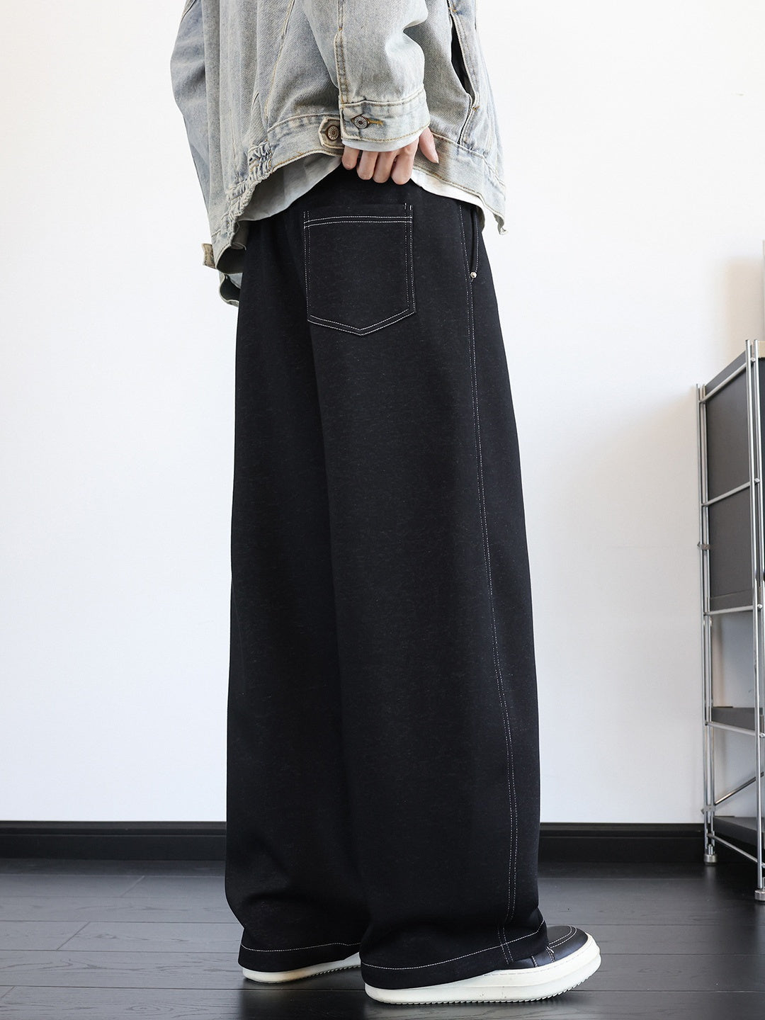 Leisure Straight Sweatpants And Sweatpants Imitation Jeans