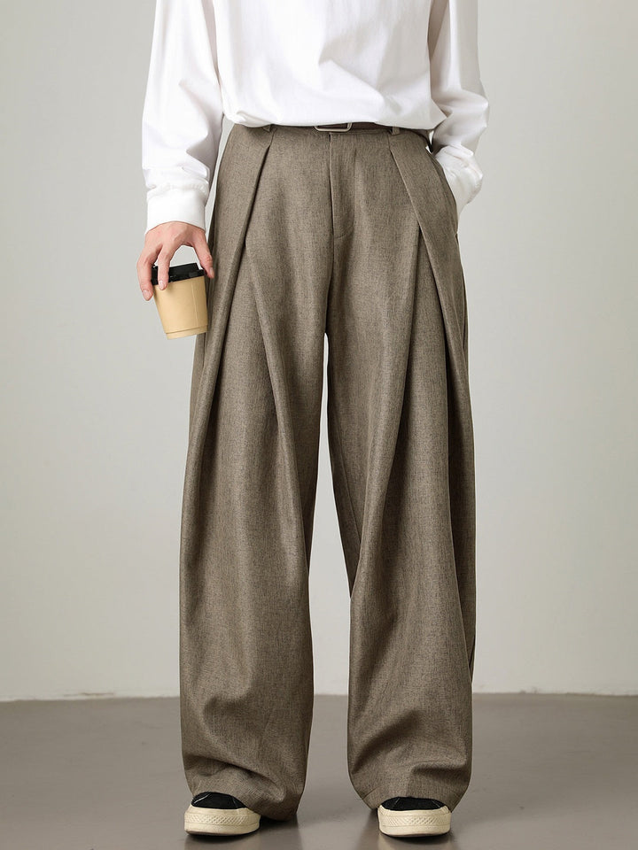 Liber Autumn Men's None Solid Color Pants