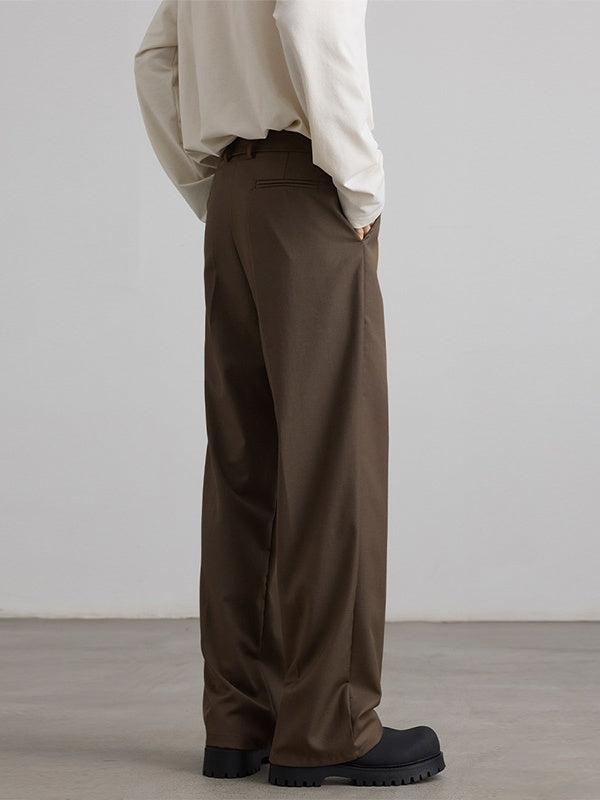 Liber Autumn Men's Pocket decoration Solid Color Pants