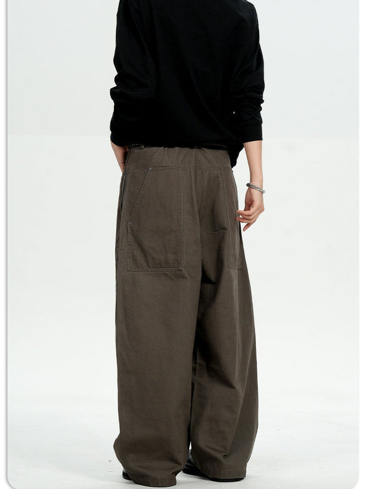 Retro Machete Old Money Style Loose Cleanfit Silhouette Cargo Trousers