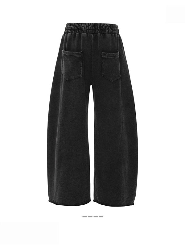 Baggy Crimping Washing Old Deconstruction Pants