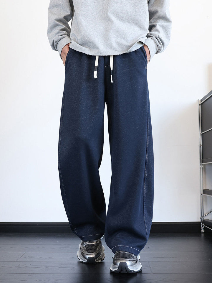 Leisure Straight Sweatpants And Sweatpants Imitation Jeans