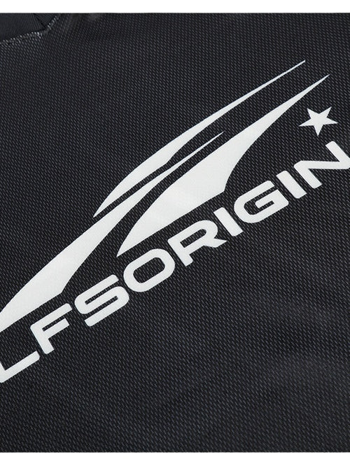 Liber Autumn Neutral wear Printed Letter T-shirts