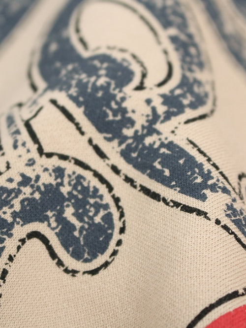 Plush Graffiti Print Loose Leisure Wide-leg Trousers