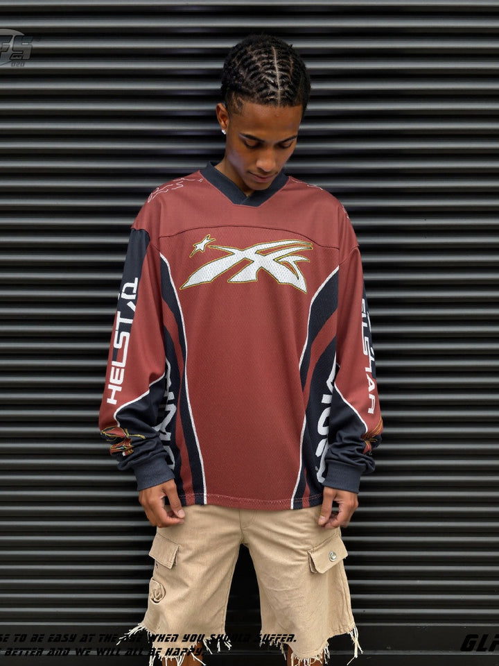 Neutral wear Printed Letter Long-sleeved T-shirt