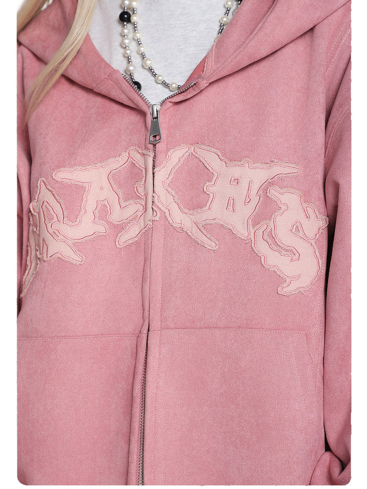 Liber Autumn Neutral wear Patch decoration Letter Jackets