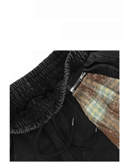 Baggy Crimping Washing Old Deconstruction Pants