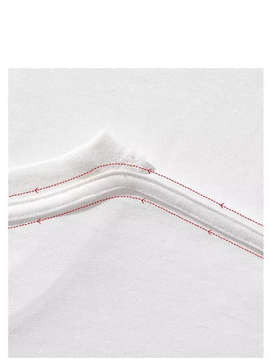 Crew Neck Inner Wear Loose Solid Color Long-sleeved T-shirt