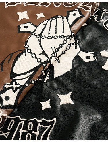 【Limited Stock Sale】Leather Baseball Uniform Jackets