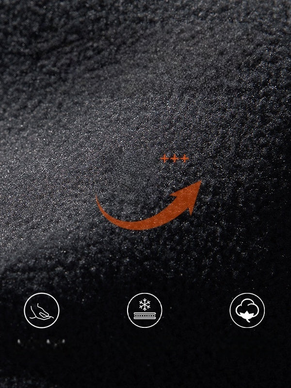 Half Zipper Thickening Polar Fleece Hooded Sweatshirt