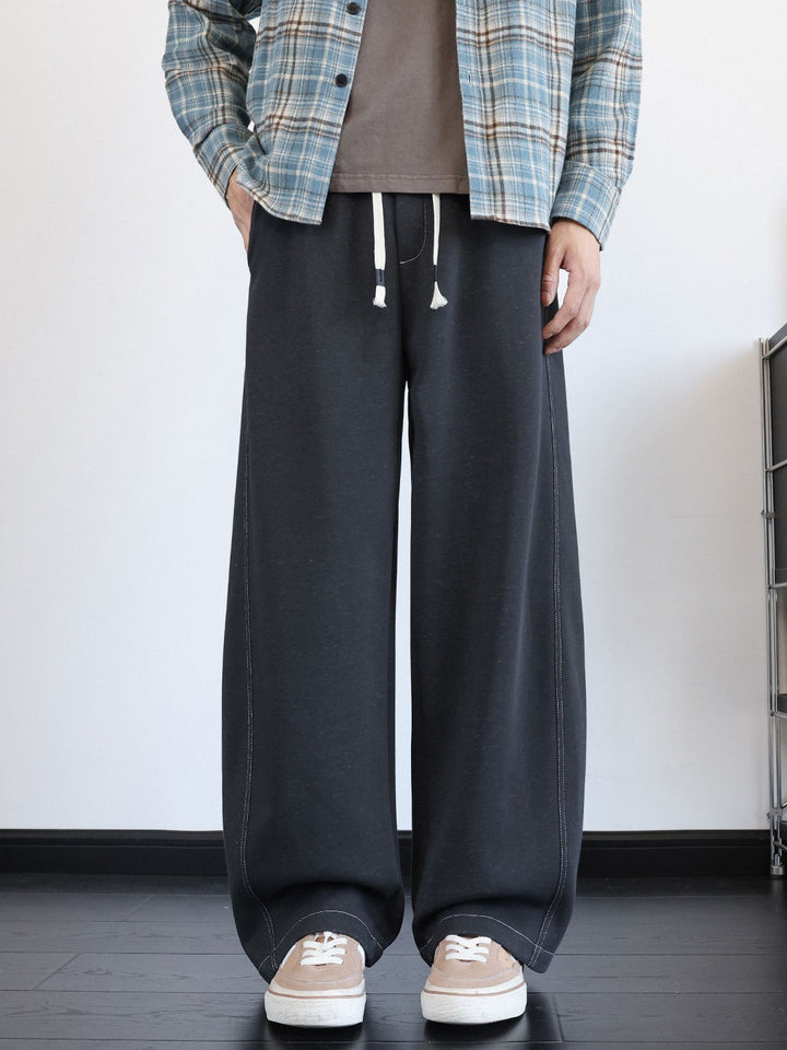 Leisure Straight Sweatpants And Sweatpants Imitation Jeans