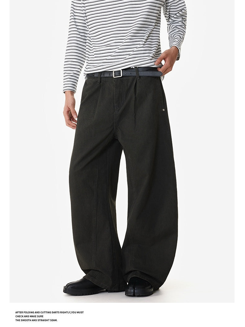 Silhouette Machete Leisure Versatile Wide-leg Trousers