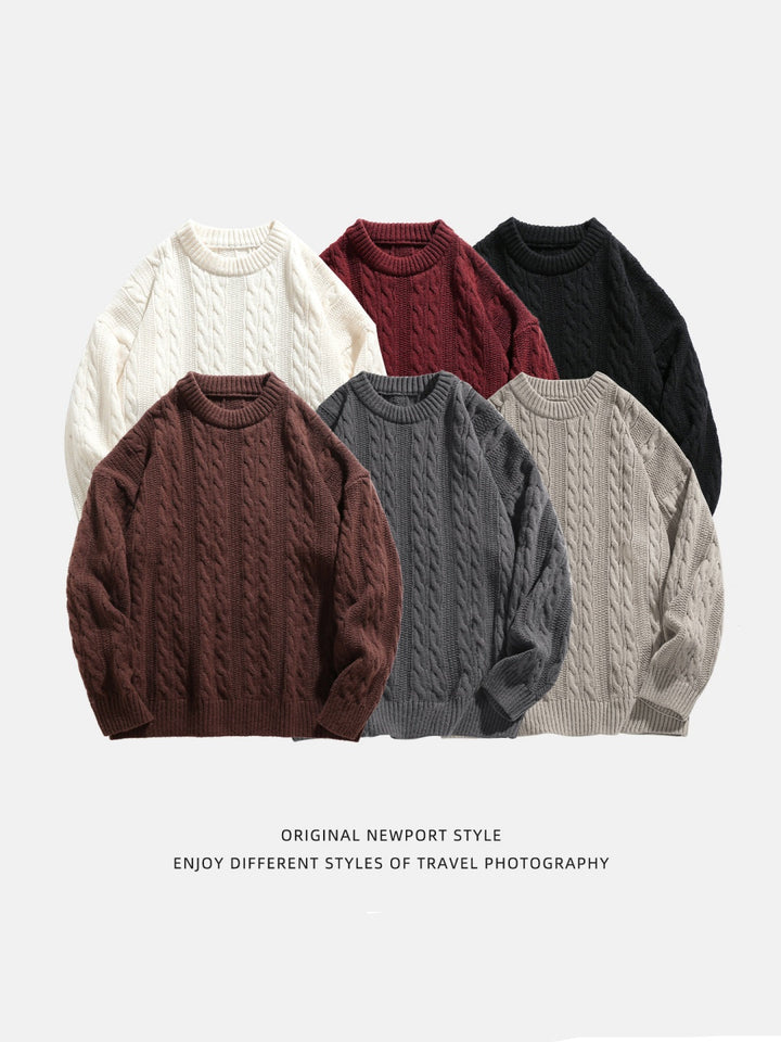 Liber Autumn Neutral wear Ribbed hem Sweaters