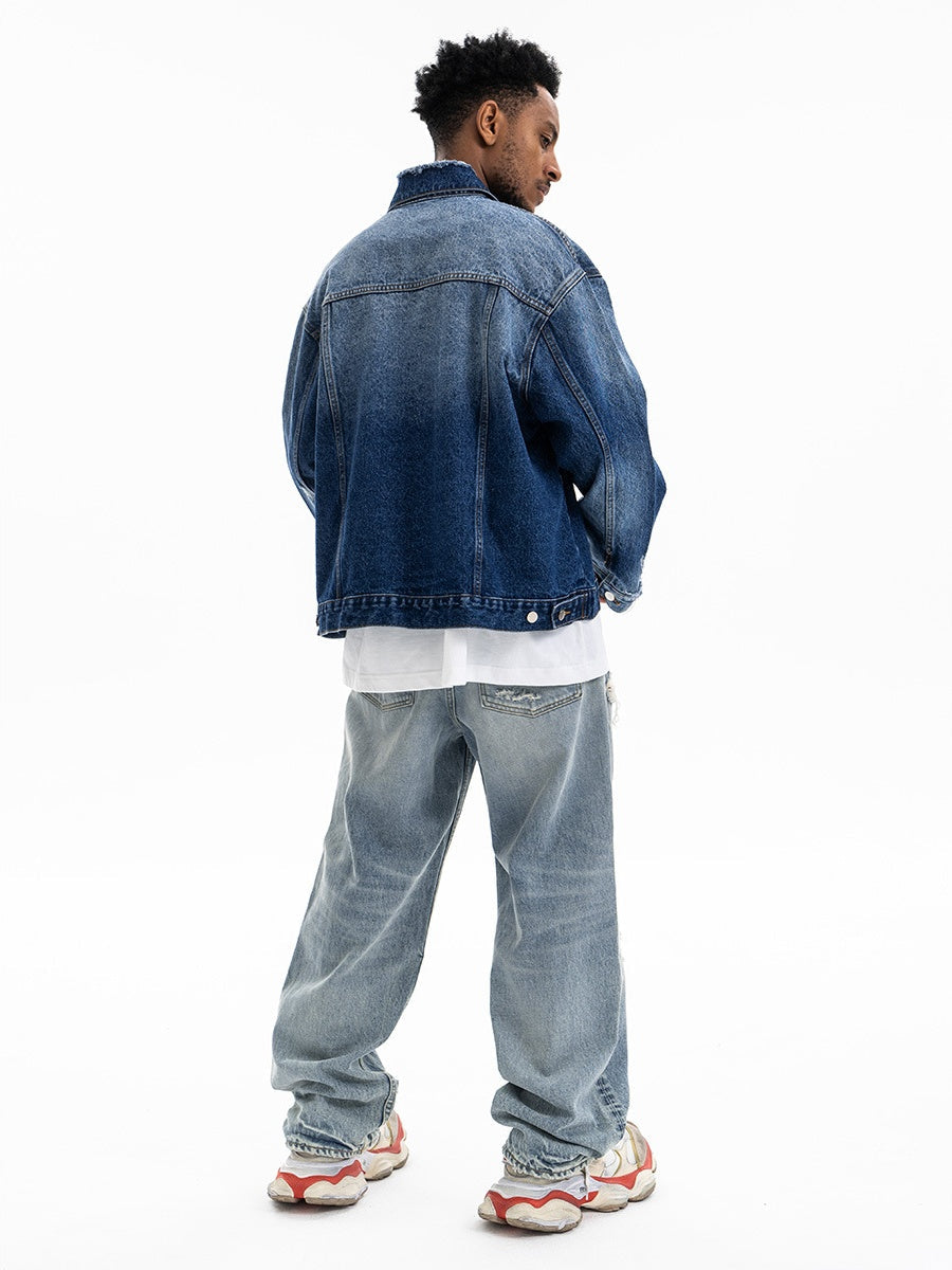 Washing Hole Denim Jacket