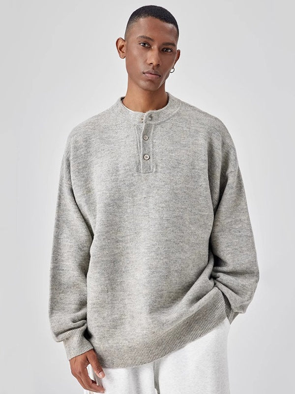 Liber Autumn Men's Buttons Sweaters