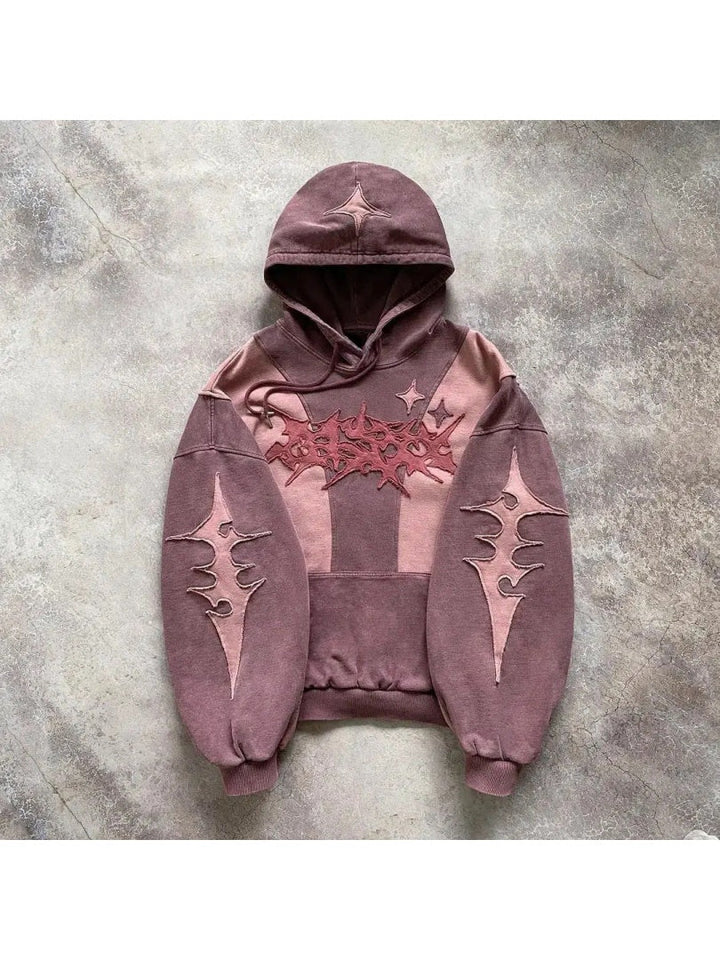 Neutral Color Block Hoodies