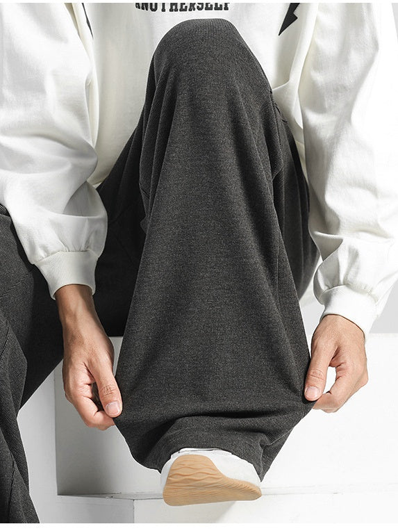 Drape Loose Sports Anti-wrinkle Leisure Wide-leg Sweatpants