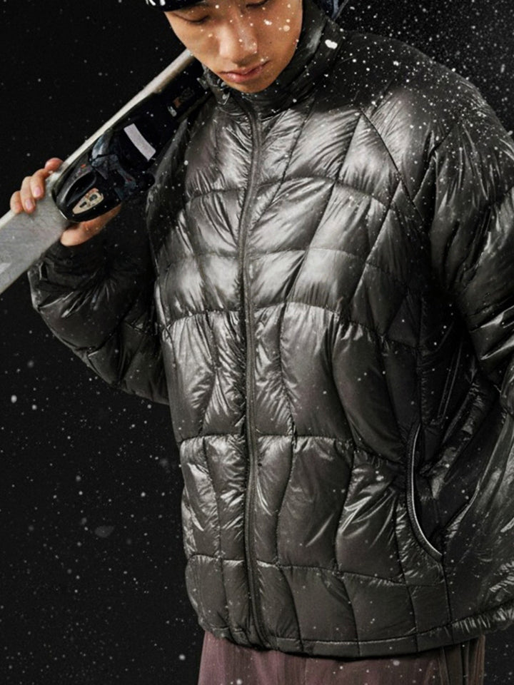 Dandelion Lightweight Stand Collar 90 Velvet Storage Down Jacket