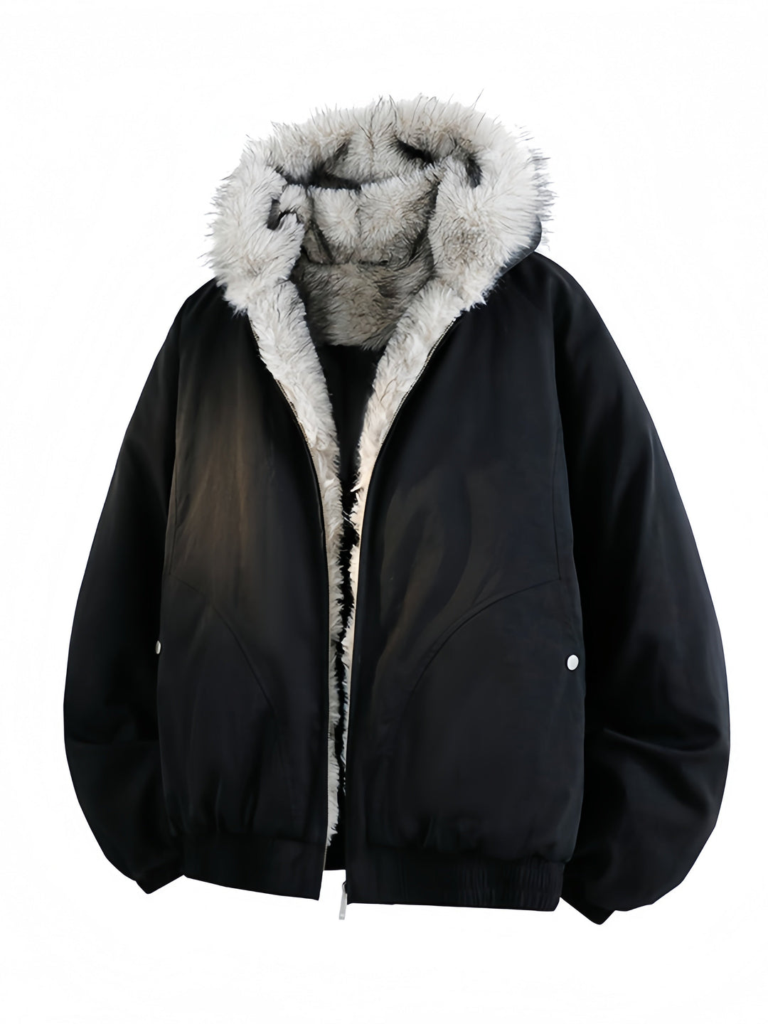 Fur Collar Hooded Thickening Keep Warm Jackets Cotton Jacket
