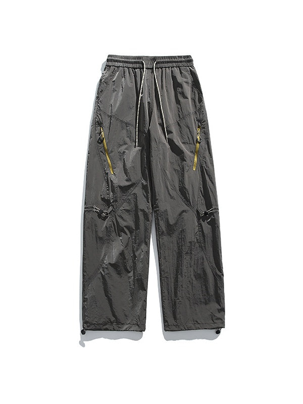 Outdoor Metal Three-proof Lightweight On Foot Straight Tooling Hiking Pants