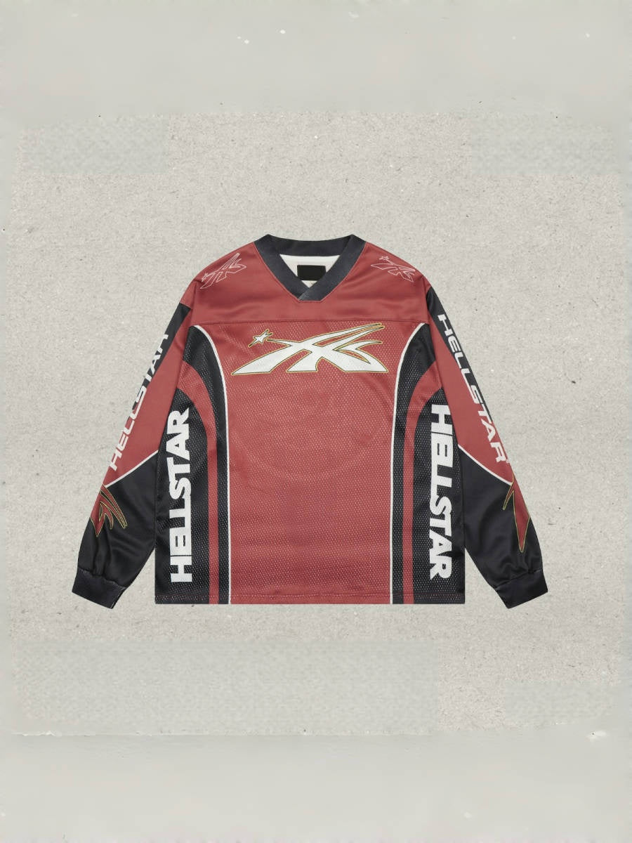 Neutral wear Printed Letter Long-sleeved T-shirt