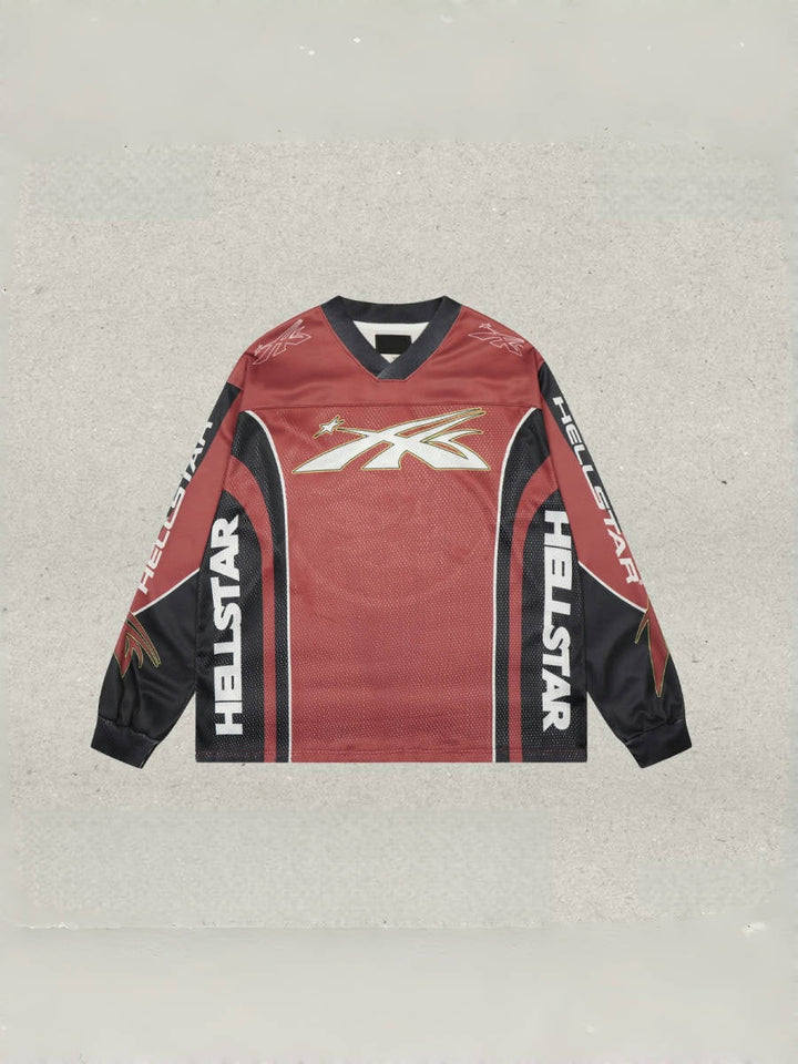 Neutral wear Printed Letter Long-sleeved T-shirt