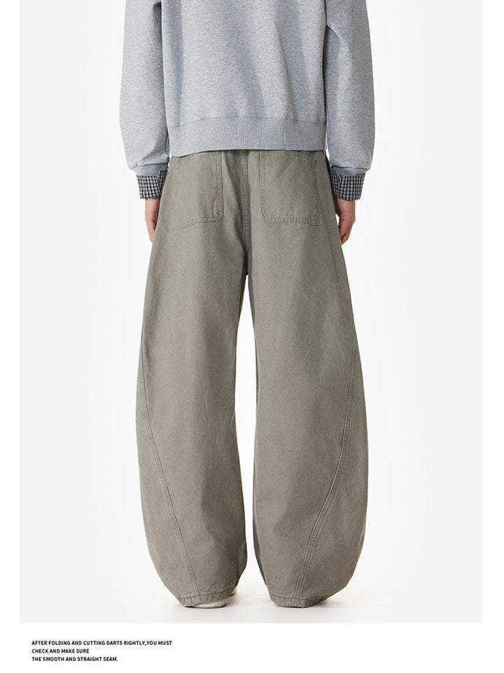 Silhouette Machete Leisure Versatile Wide-leg Trousers