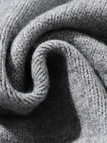 Striped Texture Contrasting Colors Loose Leisure Pullover Sweater