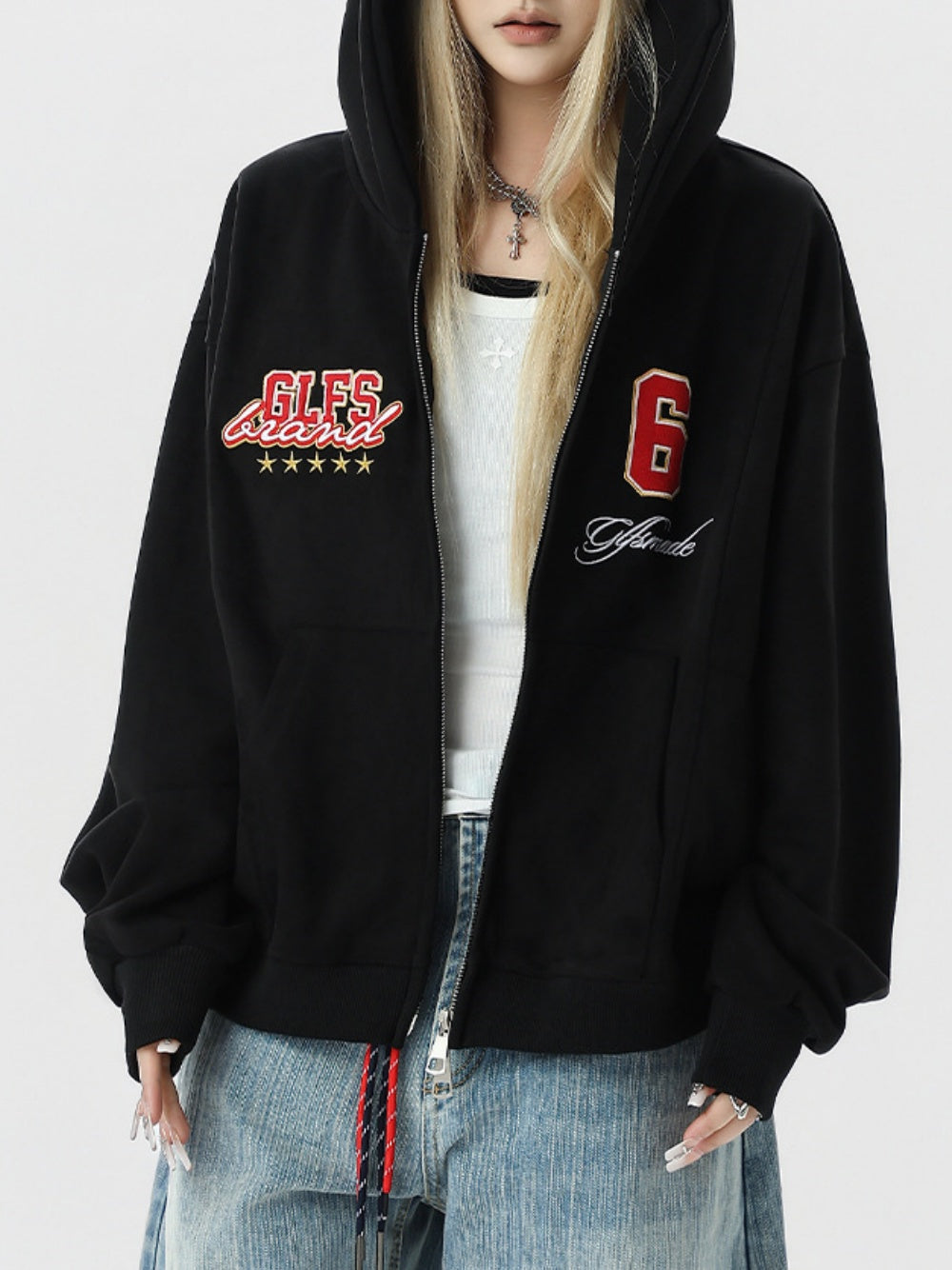 Embroidered Hoodies Jackets