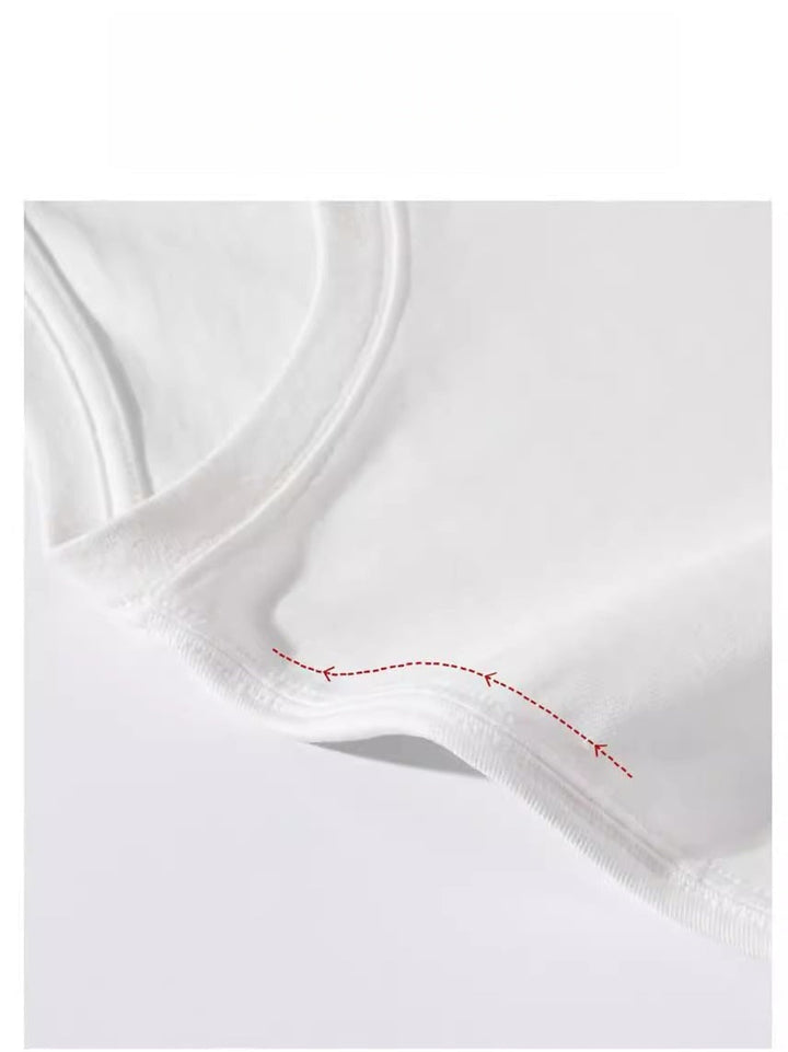 Crew Neck Inner Wear Loose Solid Color Long-sleeved T-shirt