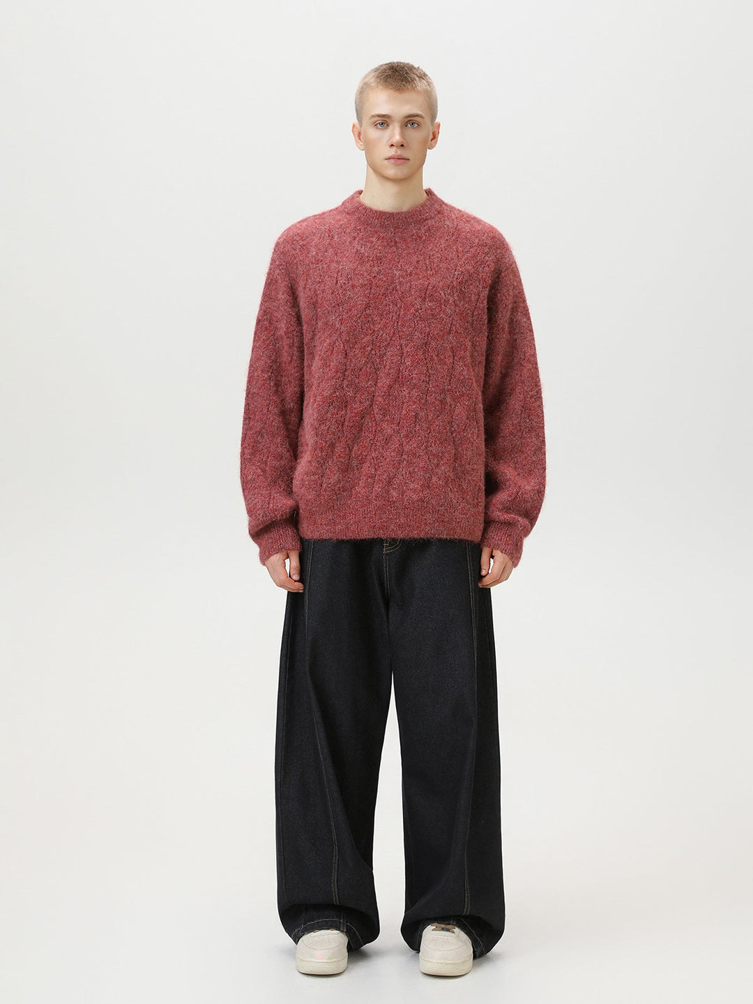 Liber Autumn Neutral wear Ribbed hem Sweaters