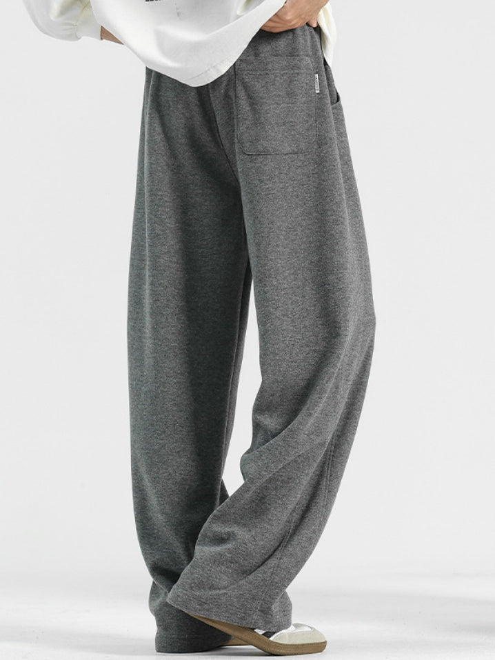 Drape Straight Loose Sweatpants Wide-leg Trousers