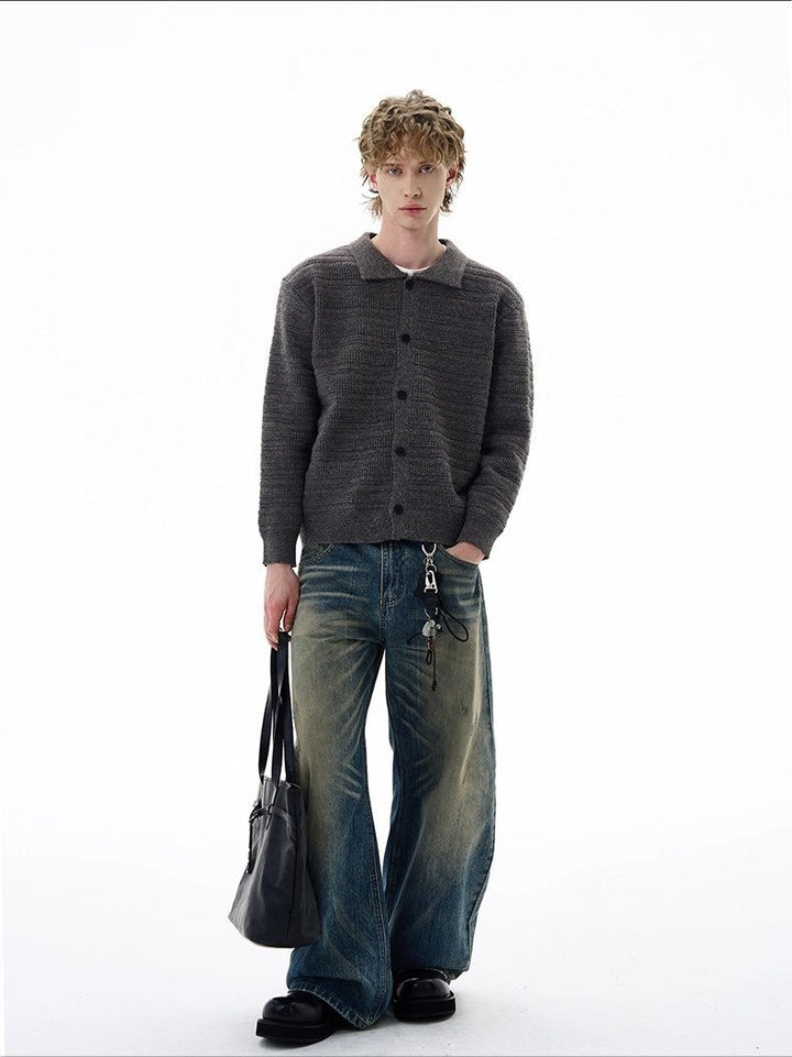 Loose Lapel Knitting Sweaters