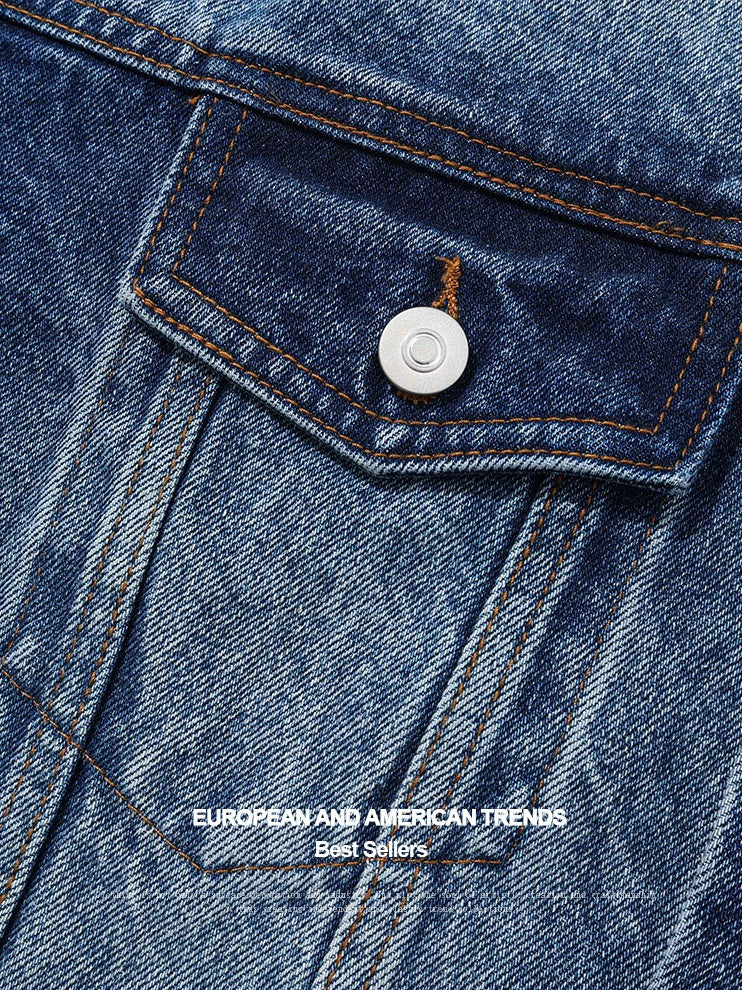 Washing Hole Denim Jacket
