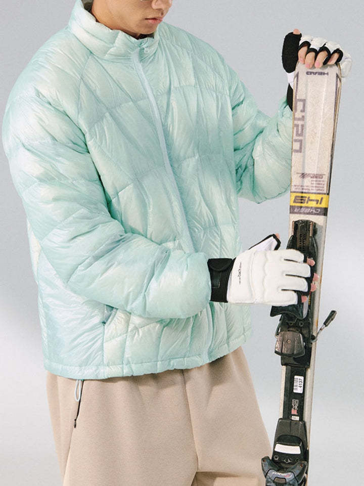 Dandelion Lightweight Stand Collar 90 Velvet Storage Down Jacket