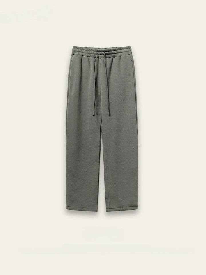 Loose Plush All-match Straight-leg Sweatpants