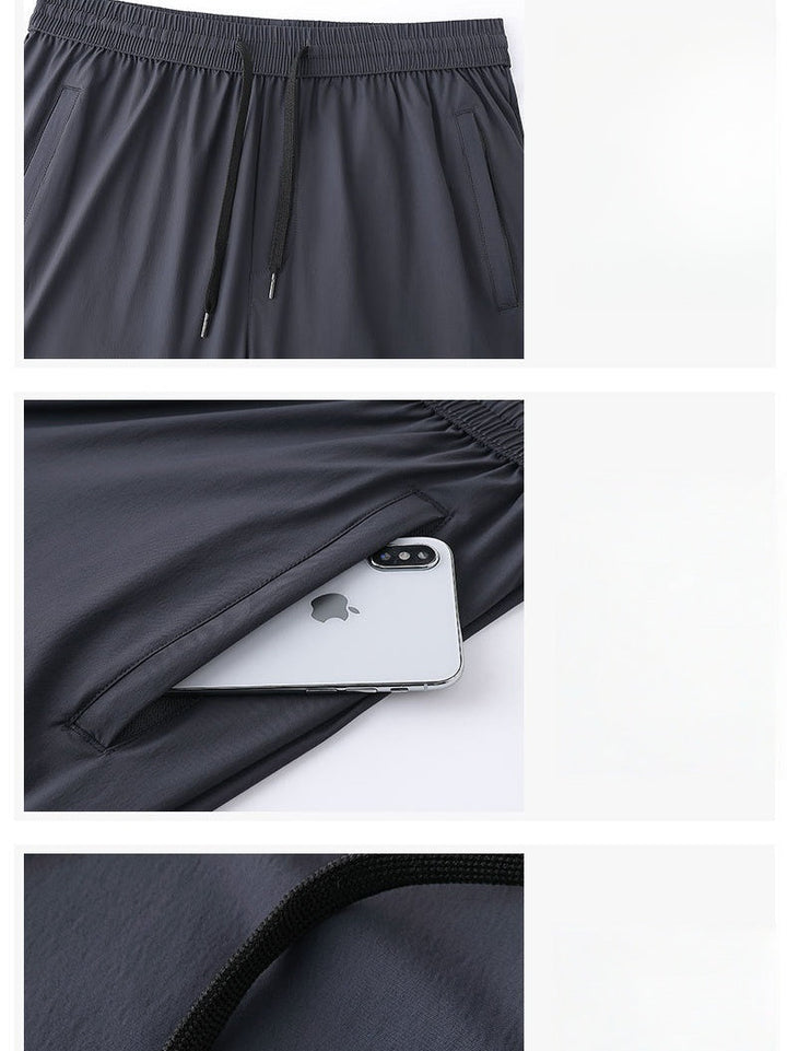 Thin Slim Breathable Wear-resistant Straight Quick-drying Running Pants