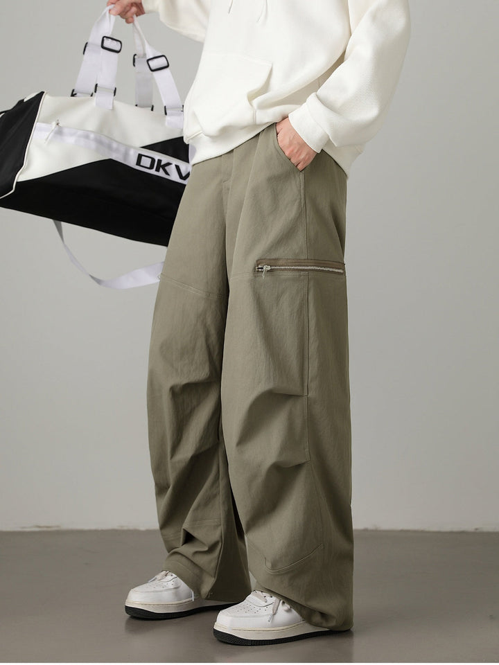 Liber Autumn Men's None Solid Color Pants
