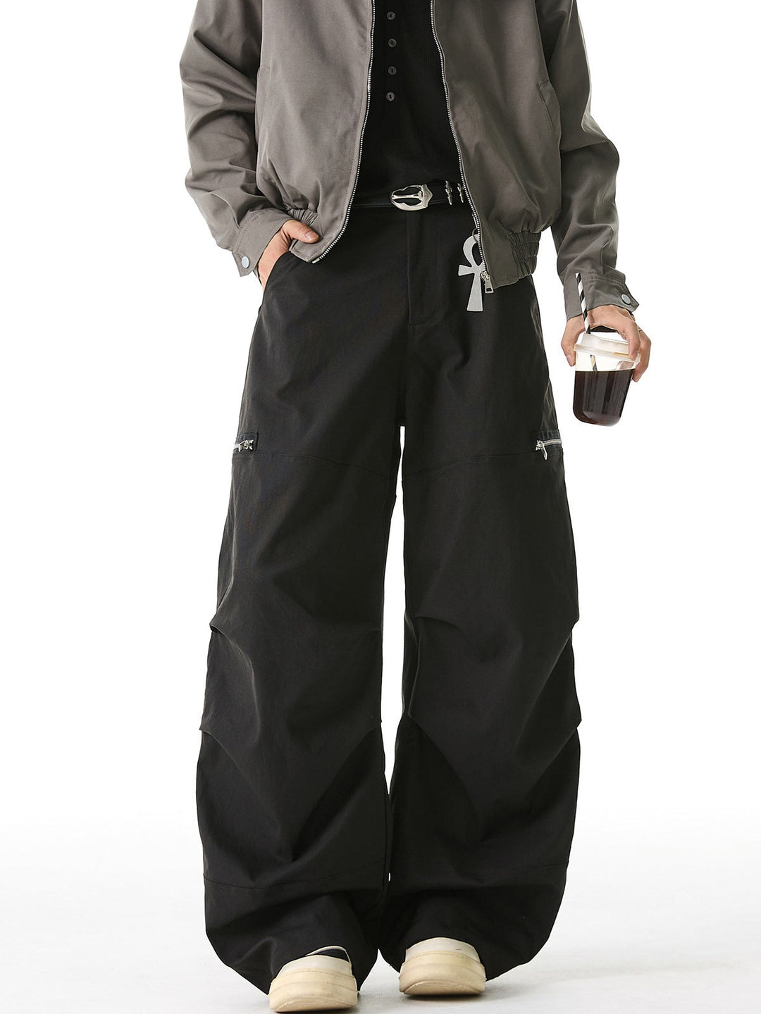 Liber Autumn Neutral wear Cargo Trousers