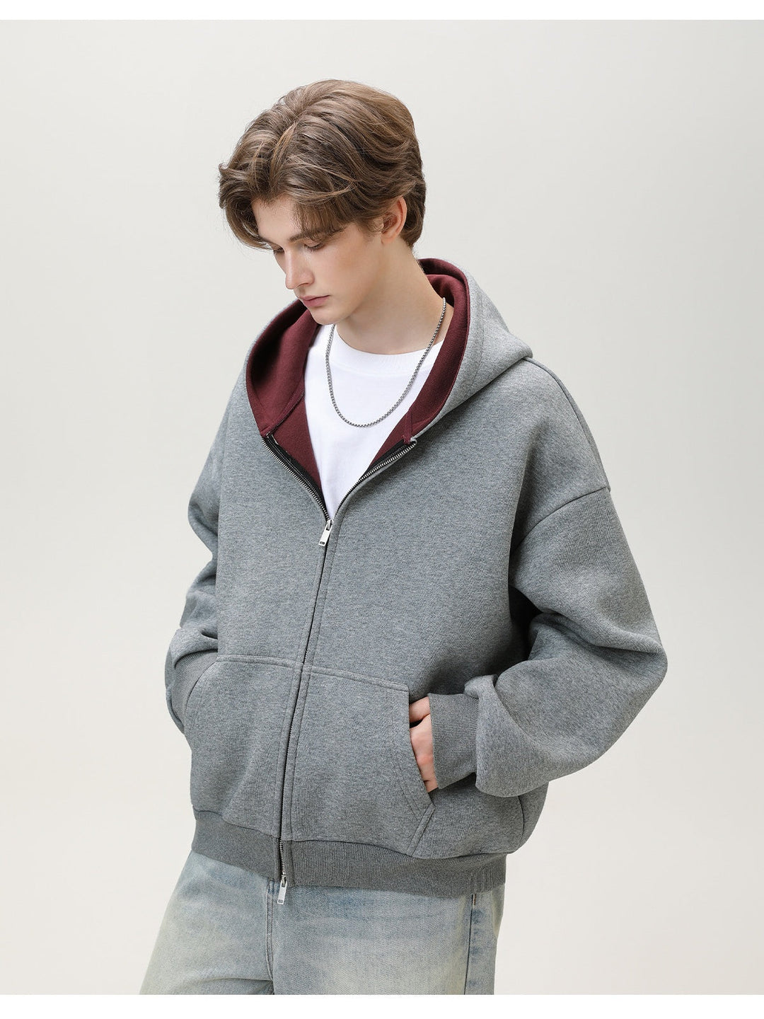 Liber Autumn Men's Solid Color Jackets