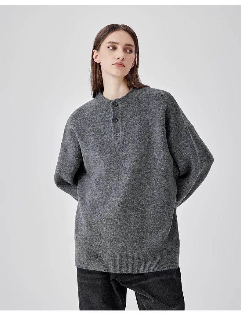 Liber Autumn Men's Buttons Sweaters