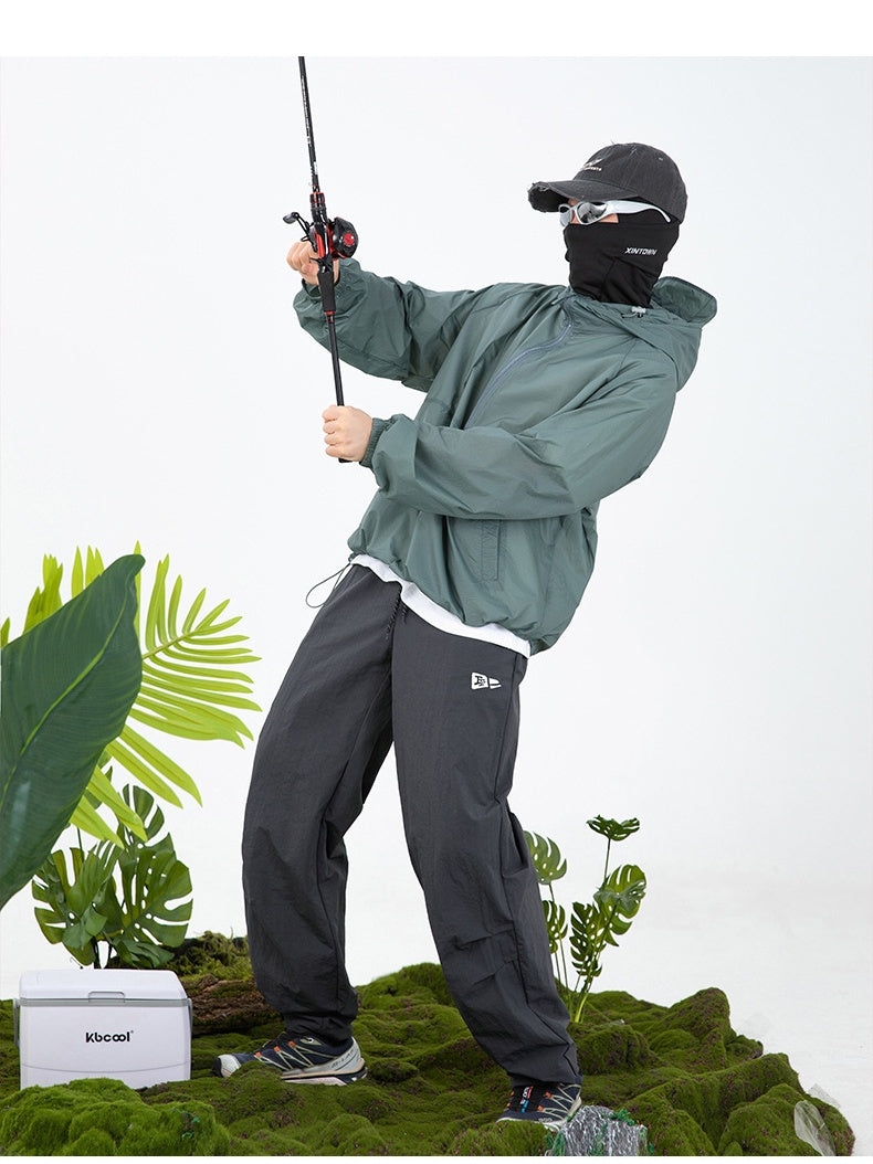 Gathering Adjustable Foot Opening Water-repellent Cargo Trousers