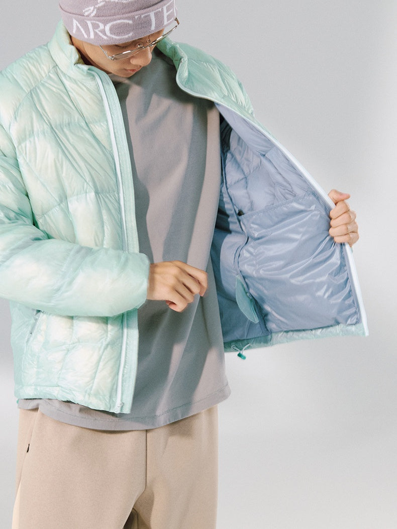 Dandelion Lightweight Stand Collar 90 Velvet Storage Down Jacket