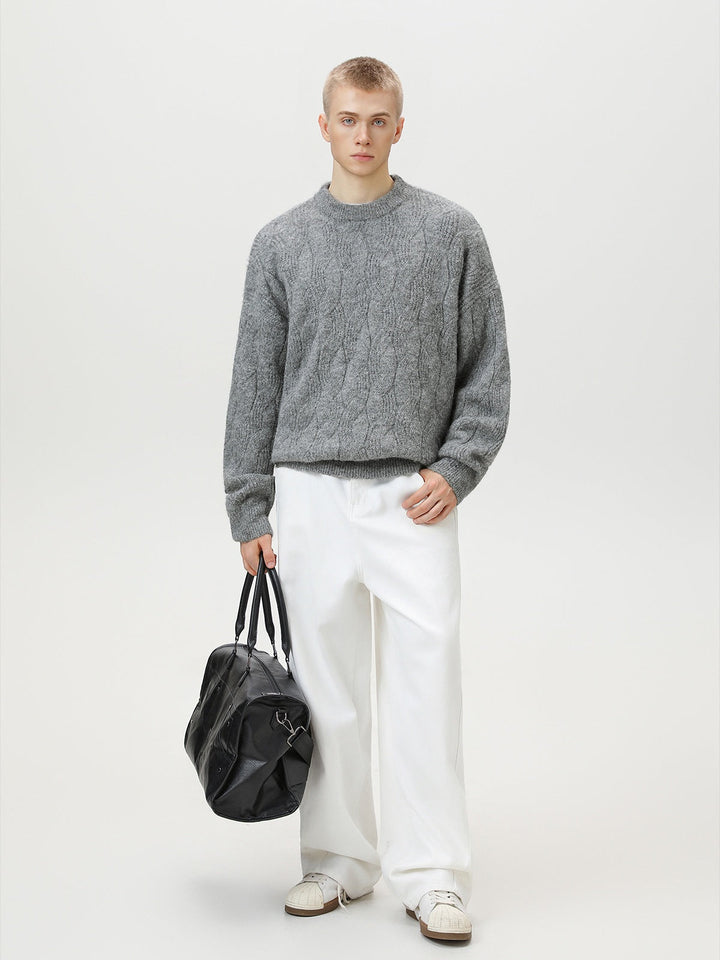 Liber Autumn Neutral wear Ribbed hem Sweaters