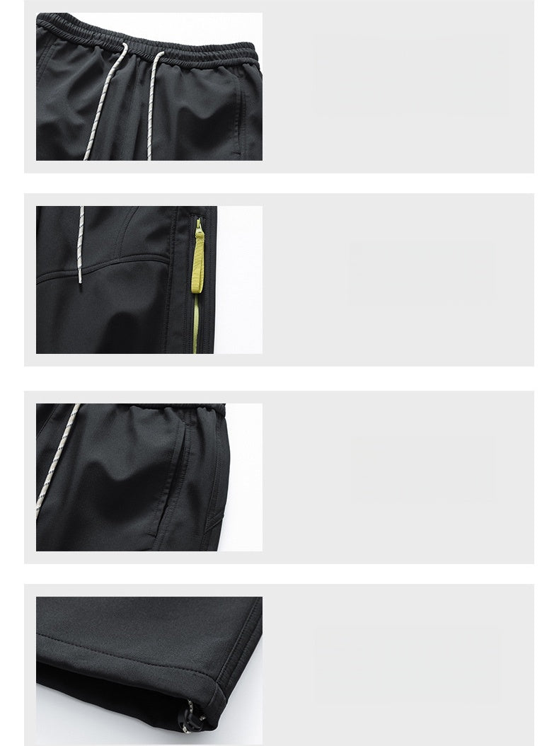 Outdoor Sports Side Opening Zipper Breathable Water Proof Straight Hiking Pants